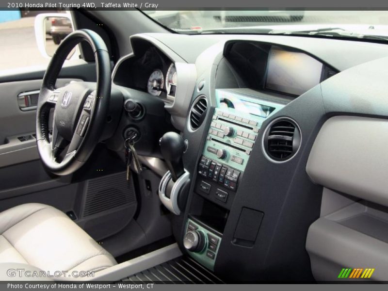 Taffeta White / Gray 2010 Honda Pilot Touring 4WD