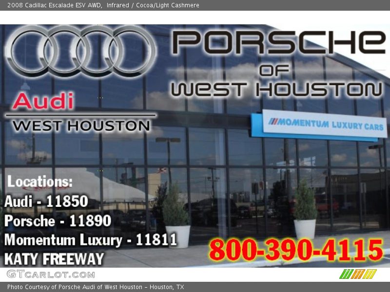 Infrared / Cocoa/Light Cashmere 2008 Cadillac Escalade ESV AWD