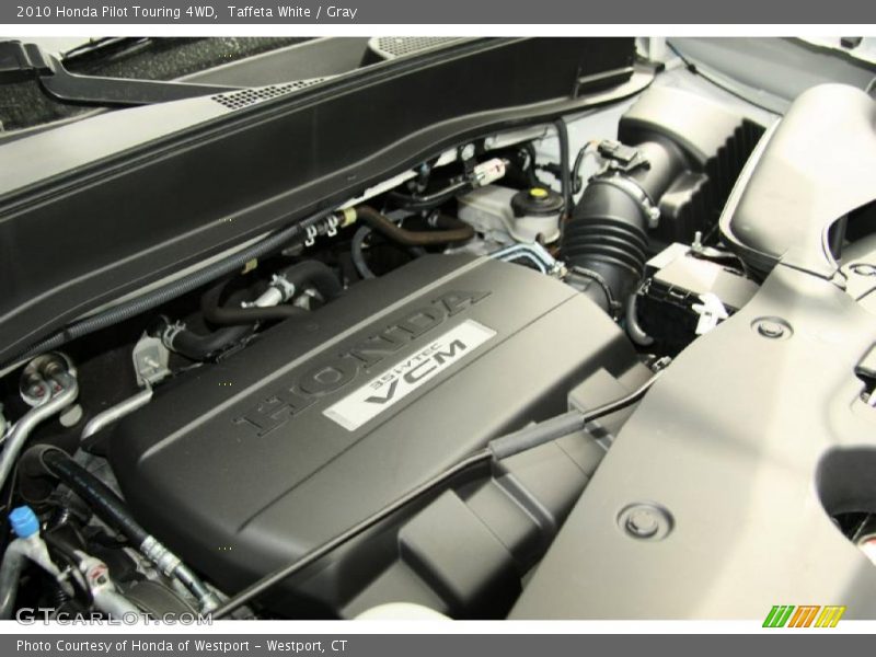 Taffeta White / Gray 2010 Honda Pilot Touring 4WD