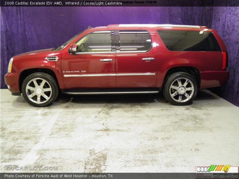 Infrared / Cocoa/Light Cashmere 2008 Cadillac Escalade ESV AWD