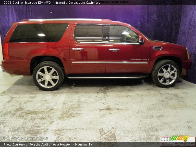 Infrared / Cocoa/Light Cashmere 2008 Cadillac Escalade ESV AWD