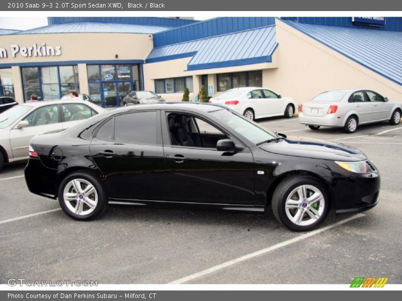 Black / Black 2010 Saab 9-3 2.0T Sport Sedan XWD