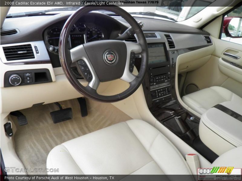 Infrared / Cocoa/Light Cashmere 2008 Cadillac Escalade ESV AWD