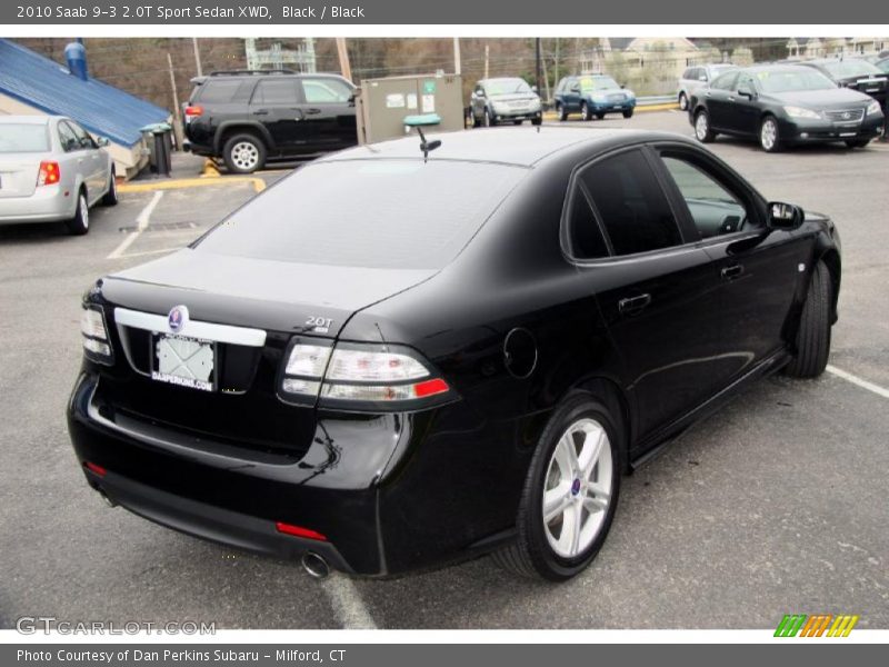 Black / Black 2010 Saab 9-3 2.0T Sport Sedan XWD