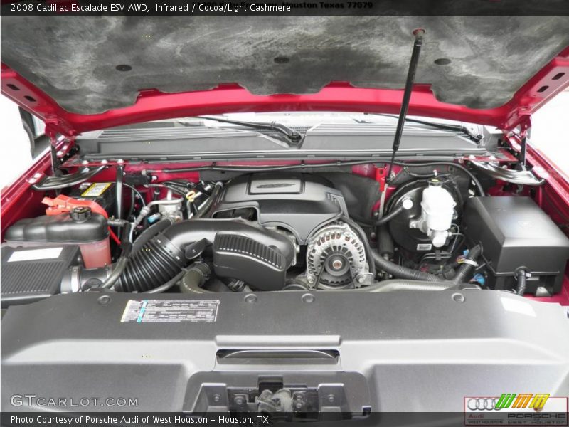 Infrared / Cocoa/Light Cashmere 2008 Cadillac Escalade ESV AWD