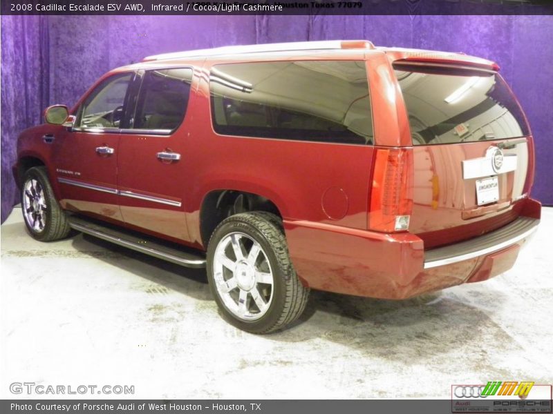 Infrared / Cocoa/Light Cashmere 2008 Cadillac Escalade ESV AWD