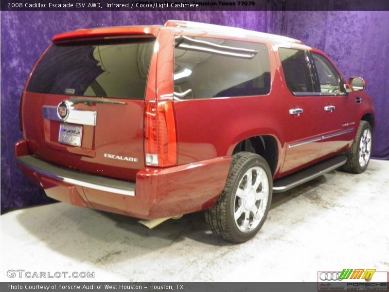 Infrared / Cocoa/Light Cashmere 2008 Cadillac Escalade ESV AWD