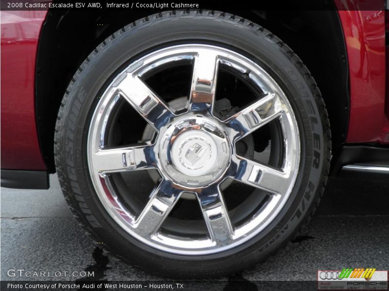 Infrared / Cocoa/Light Cashmere 2008 Cadillac Escalade ESV AWD