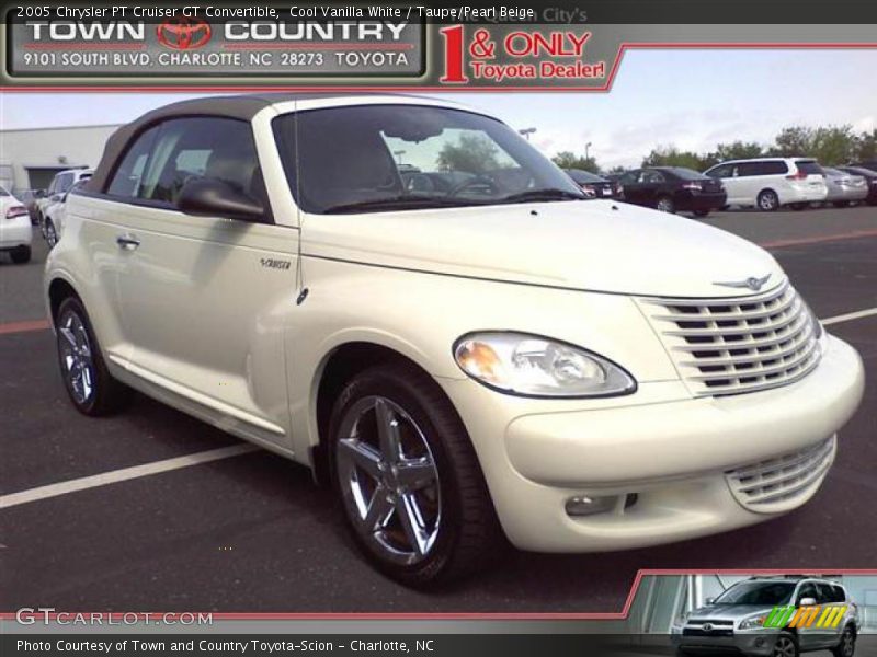 Cool Vanilla White / Taupe/Pearl Beige 2005 Chrysler PT Cruiser GT Convertible