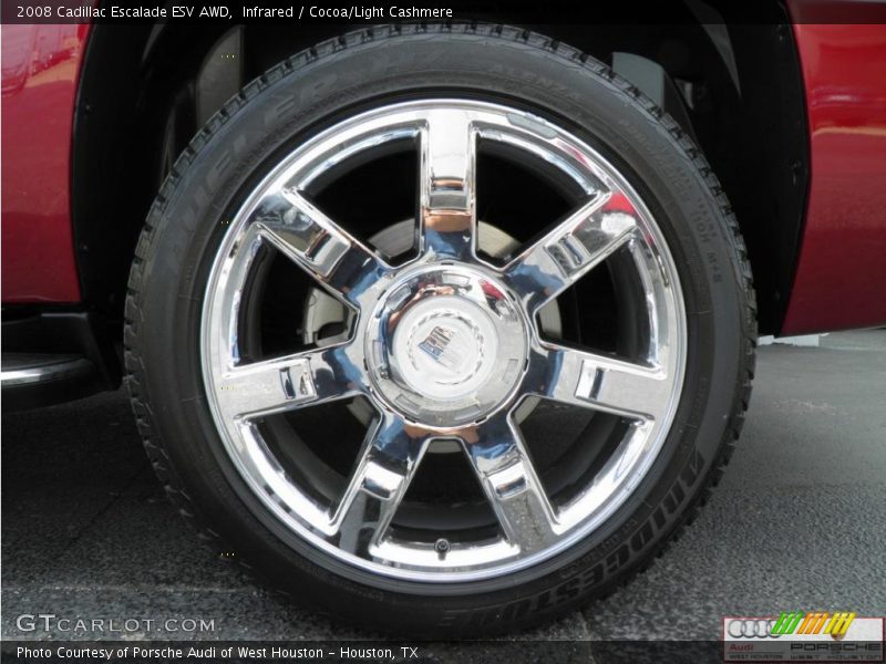 Infrared / Cocoa/Light Cashmere 2008 Cadillac Escalade ESV AWD