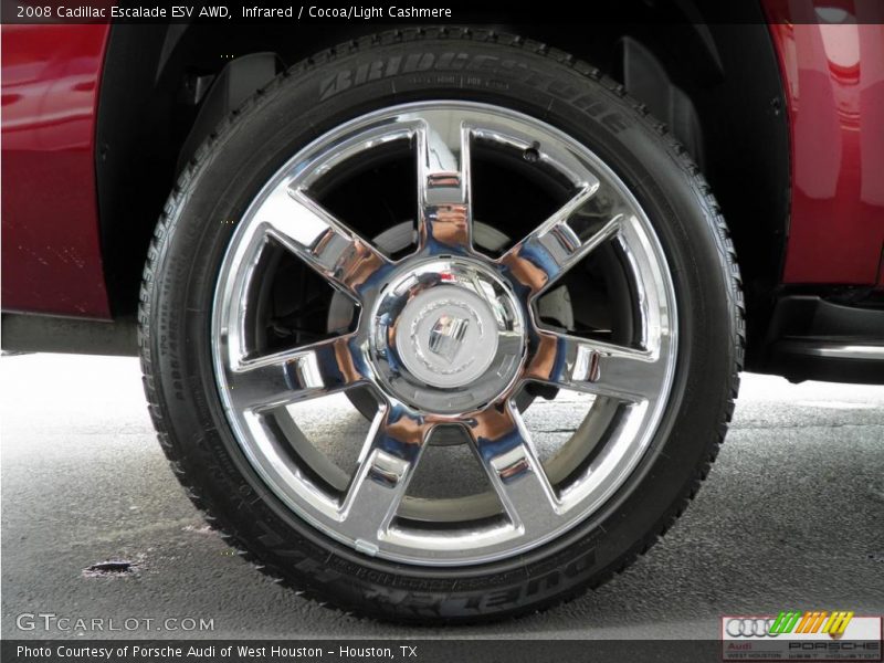Infrared / Cocoa/Light Cashmere 2008 Cadillac Escalade ESV AWD
