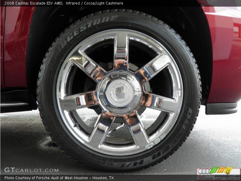 Infrared / Cocoa/Light Cashmere 2008 Cadillac Escalade ESV AWD