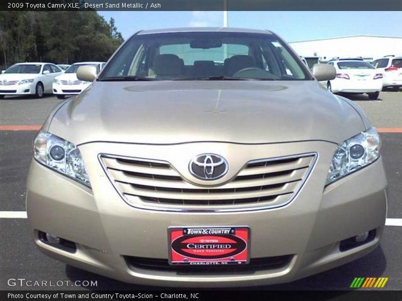 Desert Sand Metallic / Ash 2009 Toyota Camry XLE
