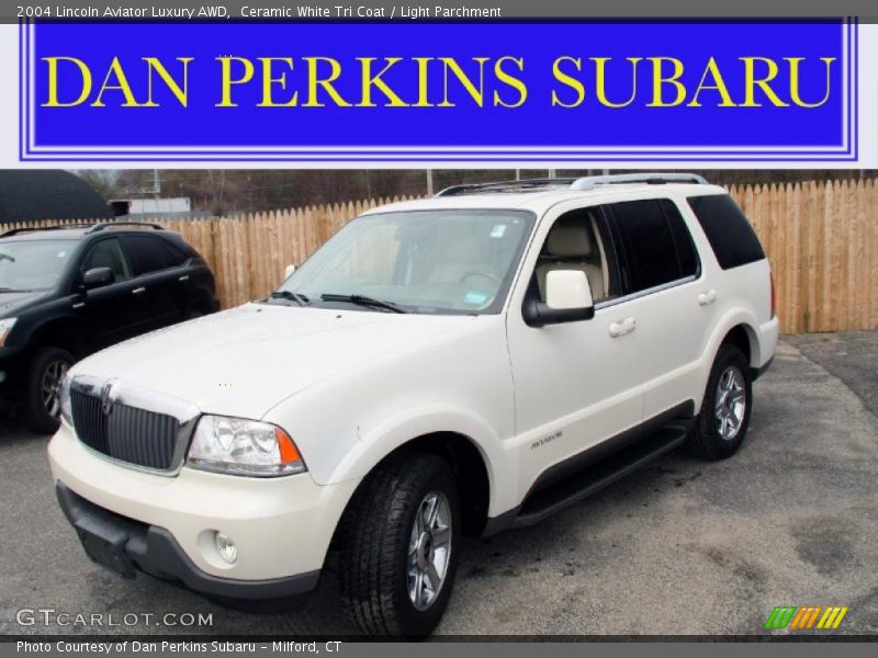 Ceramic White Tri Coat / Light Parchment 2004 Lincoln Aviator Luxury AWD