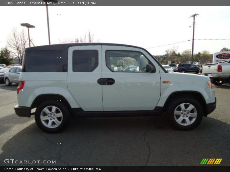 Omni Blue Pearl / Gray 2009 Honda Element EX AWD