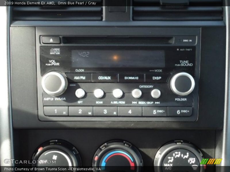 Controls of 2009 Element EX AWD