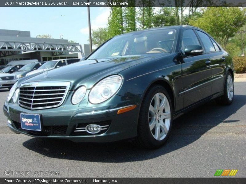 Jade Green Metallic / Cashmere 2007 Mercedes-Benz E 350 Sedan
