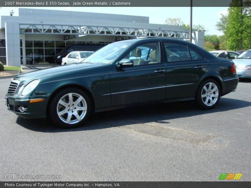 Jade Green Metallic / Cashmere 2007 Mercedes-Benz E 350 Sedan