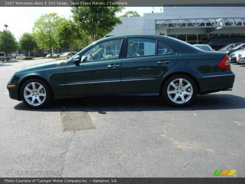 Jade Green Metallic / Cashmere 2007 Mercedes-Benz E 350 Sedan