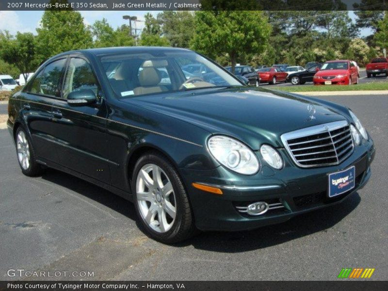 Jade Green Metallic / Cashmere 2007 Mercedes-Benz E 350 Sedan