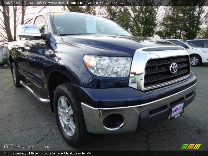 Nautical Blue Metallic / Graphite Gray 2007 Toyota Tundra SR5 CrewMax 4x4