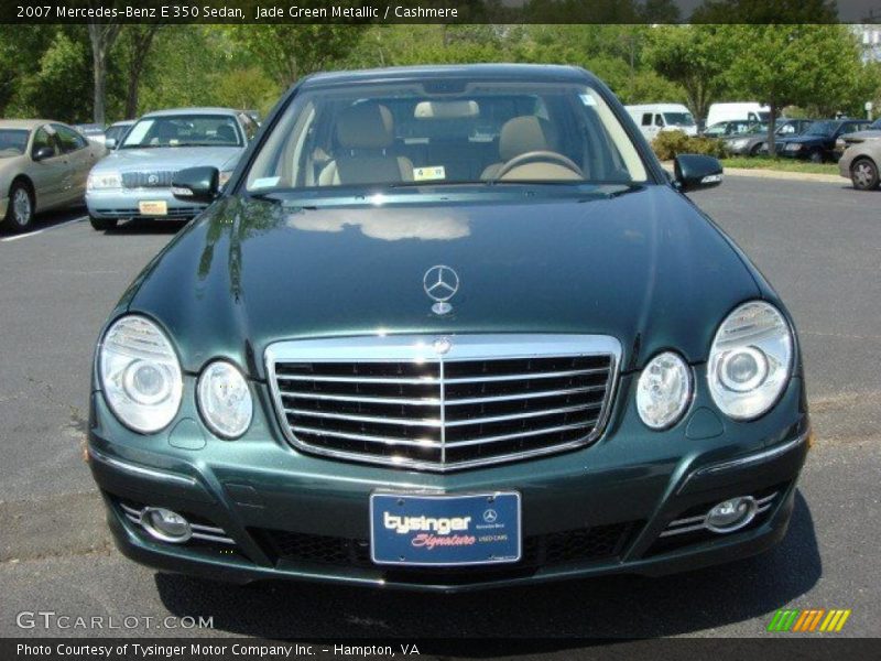 Jade Green Metallic / Cashmere 2007 Mercedes-Benz E 350 Sedan