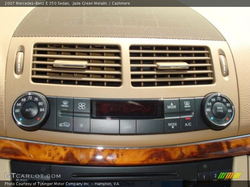 Controls of 2007 E 350 Sedan