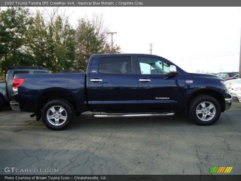 Nautical Blue Metallic / Graphite Gray 2007 Toyota Tundra SR5 CrewMax 4x4