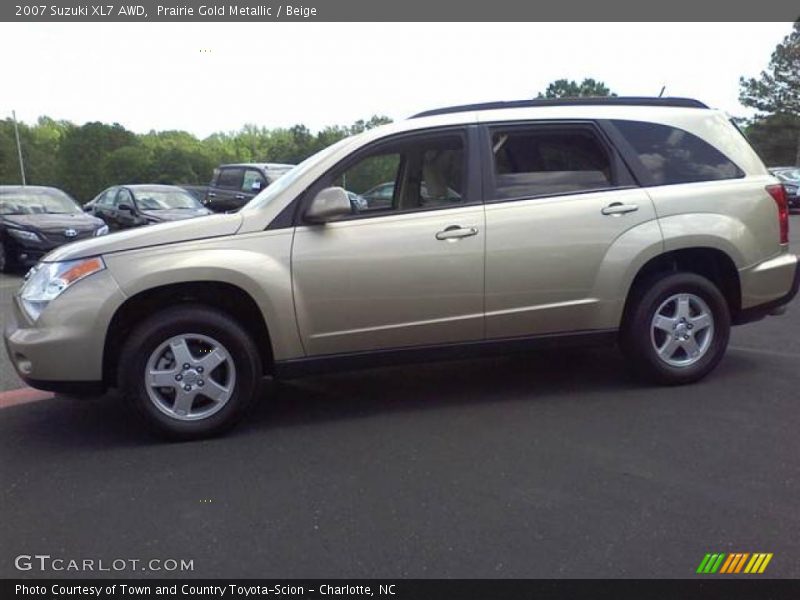 Prairie Gold Metallic / Beige 2007 Suzuki XL7 AWD