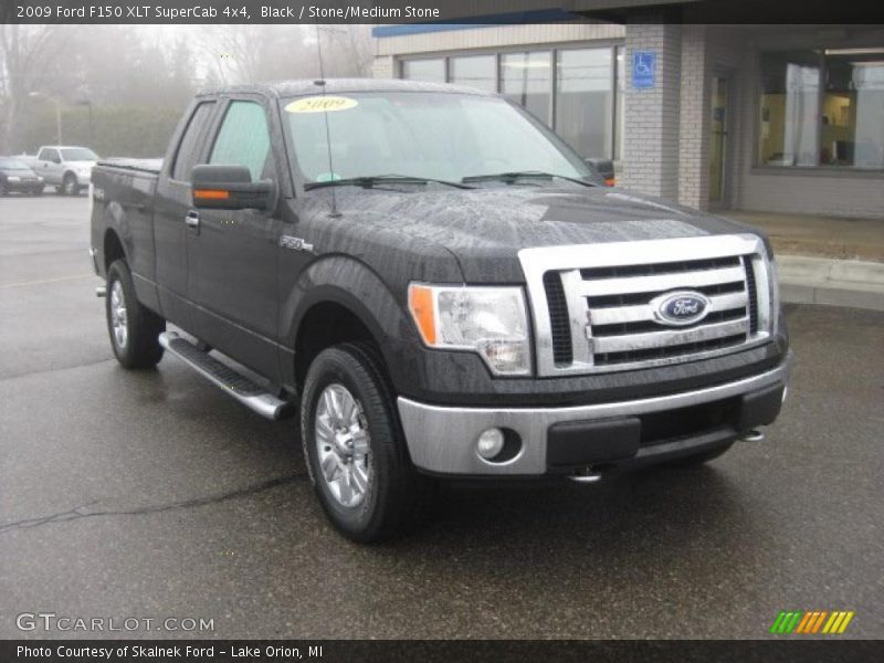 Black / Stone/Medium Stone 2009 Ford F150 XLT SuperCab 4x4