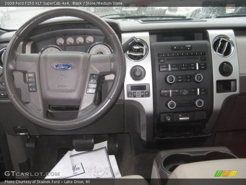 Black / Stone/Medium Stone 2009 Ford F150 XLT SuperCab 4x4