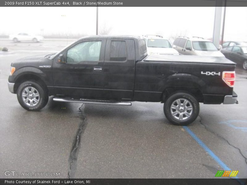 Black / Stone/Medium Stone 2009 Ford F150 XLT SuperCab 4x4