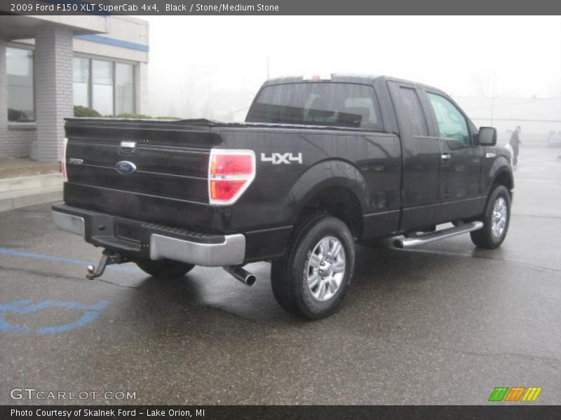 Black / Stone/Medium Stone 2009 Ford F150 XLT SuperCab 4x4