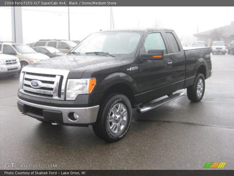 Black / Stone/Medium Stone 2009 Ford F150 XLT SuperCab 4x4