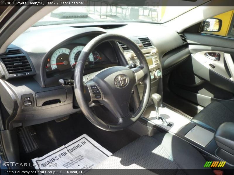 Black / Dark Charcoal 2008 Toyota Camry SE
