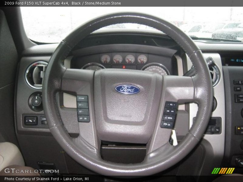 Black / Stone/Medium Stone 2009 Ford F150 XLT SuperCab 4x4