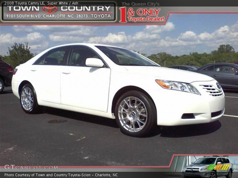Super White / Ash 2008 Toyota Camry LE