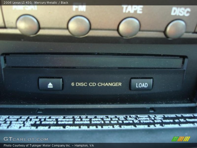 Mercury Metallic / Black 2006 Lexus LS 430