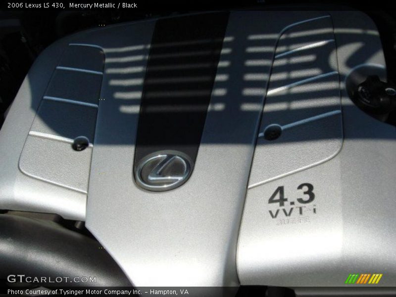 Mercury Metallic / Black 2006 Lexus LS 430