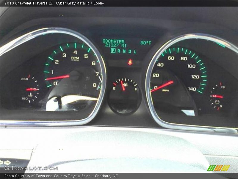 Cyber Gray Metallic / Ebony 2010 Chevrolet Traverse LS