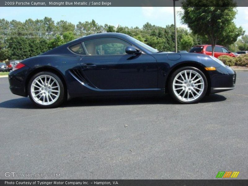 Midnight Blue Metallic / Sand Beige 2009 Porsche Cayman