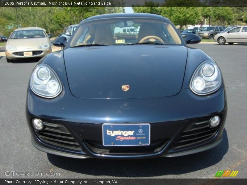 Midnight Blue Metallic / Sand Beige 2009 Porsche Cayman