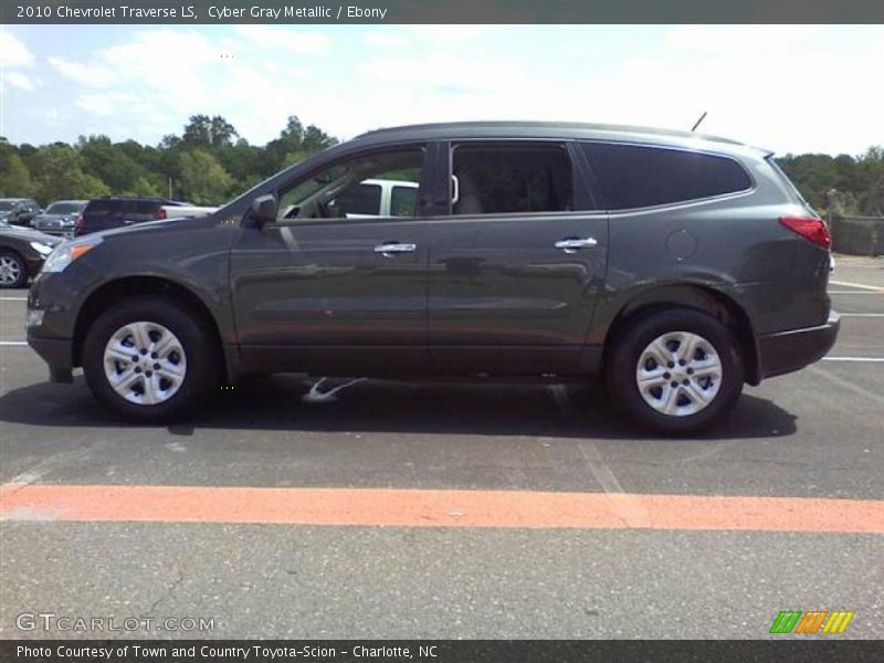 Cyber Gray Metallic / Ebony 2010 Chevrolet Traverse LS
