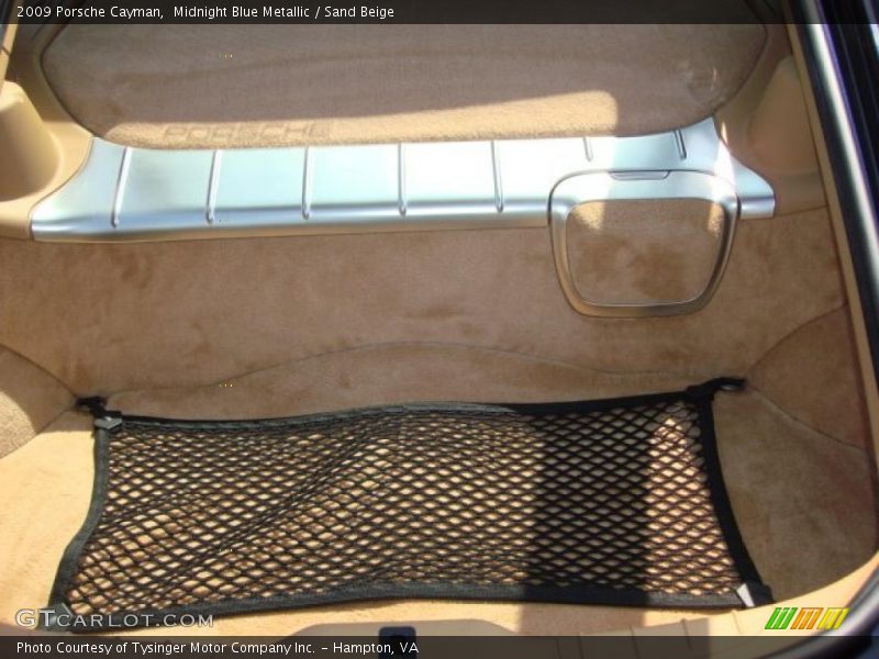 Midnight Blue Metallic / Sand Beige 2009 Porsche Cayman