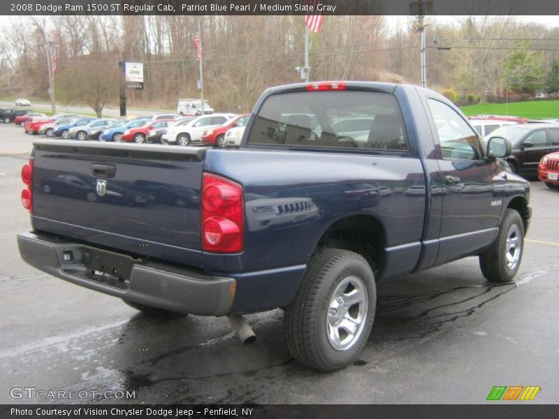 Patriot Blue Pearl / Medium Slate Gray 2008 Dodge Ram 1500 ST Regular Cab