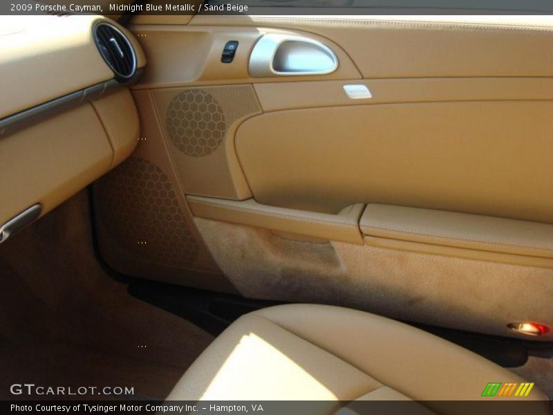 Midnight Blue Metallic / Sand Beige 2009 Porsche Cayman