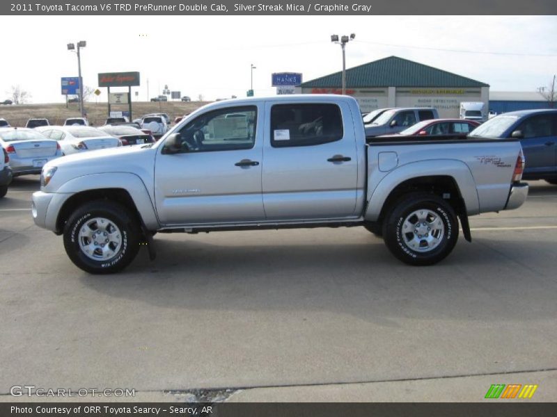 Silver Streak Mica / Graphite Gray 2011 Toyota Tacoma V6 TRD PreRunner Double Cab