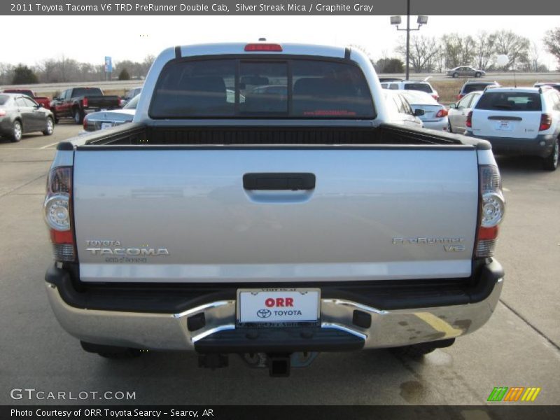 Silver Streak Mica / Graphite Gray 2011 Toyota Tacoma V6 TRD PreRunner Double Cab