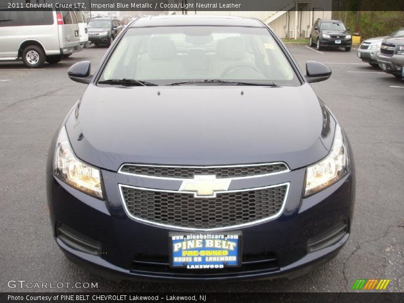 Imperial Blue Metallic / Cocoa/Light Neutral Leather 2011 Chevrolet Cruze LTZ