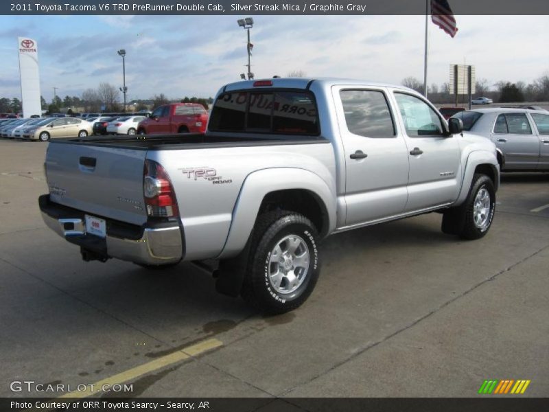 Silver Streak Mica / Graphite Gray 2011 Toyota Tacoma V6 TRD PreRunner Double Cab